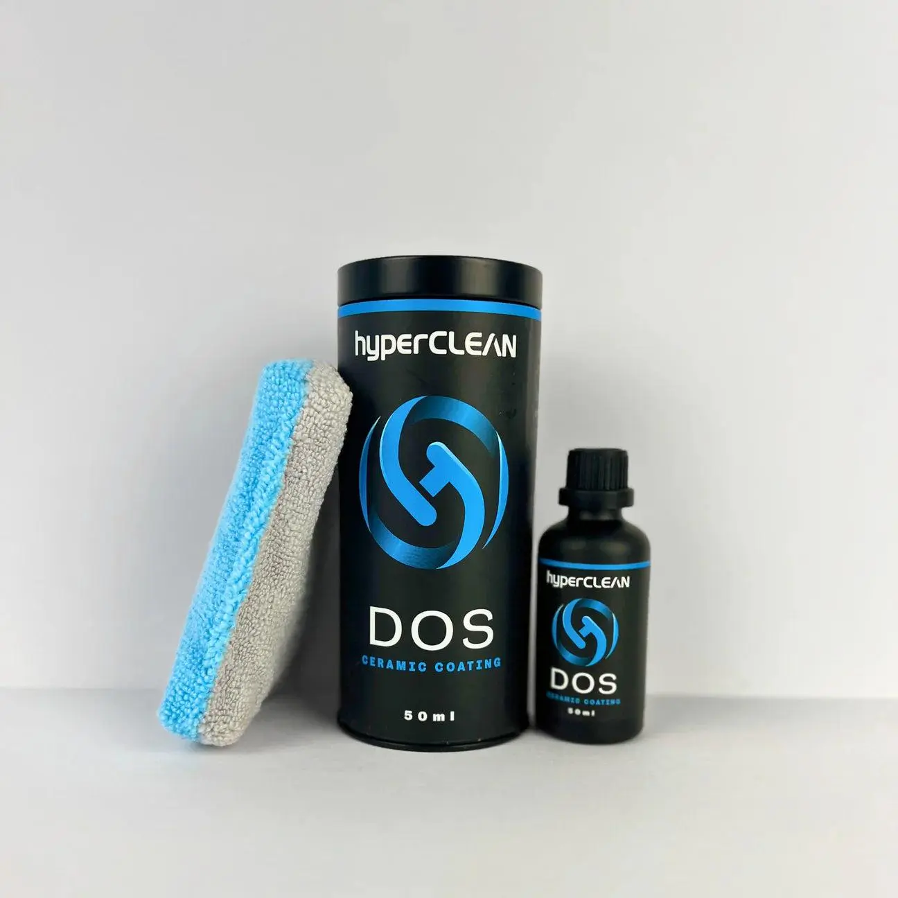 hyperCLEAN DOS Ceramic Car Coating - 9H Hardness, 2+ Years Protection, Deep Gloss, Easy Application, Durable Metal Package, Nano Formula, Intense Water Beading, Low-Maintenance, Slower Flash Time