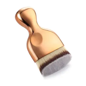 Easter Gift-Angled Kabuki Brush for Self Tanner, Sunless Tanner, and Liquid Foundation - High Density Body Makeup Brush for Smooth Application and Proven Tanning