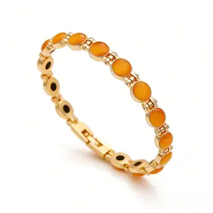 September  S  Multicolor Gemstone Chain Bracelet, Fashionable & Simple, Perfect for Any Occasion, Great for Gifts or Daily Wear!"