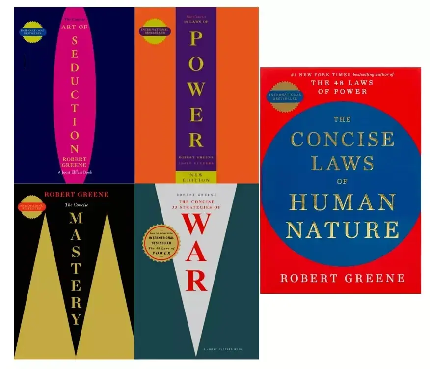 Collection 5 Books Set - [CONCISE]  Seduction, Power, WAR, Mastery and Concise Laws, Paperback