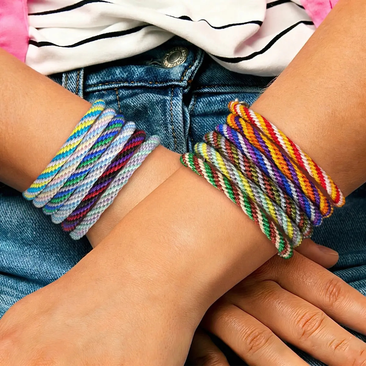 Friendship Bracelet Making Kit, Kumihimo Braiding Craft Kit with Nylon String, Beginner Friendly for Teens & Adults Handmade Gifts Handicraft