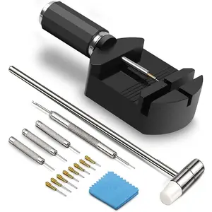 15pcs Watch Link Removal Tool Kit, Watch Band Strap Chain Pin Remover, Repair Tool for Watch Band Adjustment, Watch Bracelet Sizing