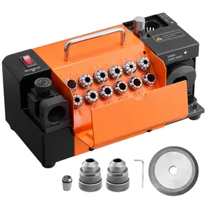 VEVOR Drill Bits Sharpener MR-13A+, 3-15mm Drill Bit Grinder Sharpener with 95°-135° Adjustable Point Angle, 5800RPM High Speed Re-Sharpening Machine with 13 Collets & CBN Wheel for Workshops Garages