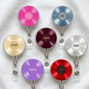 Arirang Tour Cities Badge Reel, Kpop ID Holder For Fan Girls, Cute Acrylic ID Tag Clip, Gift For Her, Badge Holder For Friends, 2026 Concert Gift