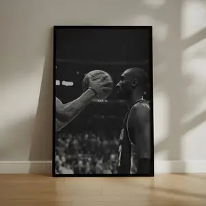 Kobe Bryant lock In Poster Motivational Basketball Wall Art Lakers Legend Print For Gym, Studio, Or Game Room