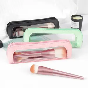Transparent Window Makeup Bag, Multi-Color Portable Beauty Pouch, Ideal for Lipstick & Small Beauty Essentials, Travel-Friendly Organizer, Makeup Storage Bag, Cosmetic Storage Bag, Clear Makeup Organizer