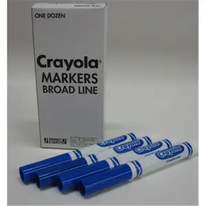 Crayola 770034 Yellow Cone Tip Water Based Markers- 1 Dozen