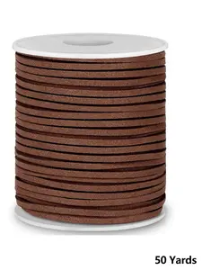 Flat Leather Cord, Suede Ribbon, Jewelry Making, Craft Leather String, Thin Leather Shoelaces, Artificial Leather Strips (dark )