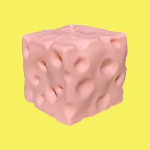 Moldable Cheese Block Squishy, Super Soft Vaseline Filled Fidget Toy, Satisfying Stress Relief Squishy