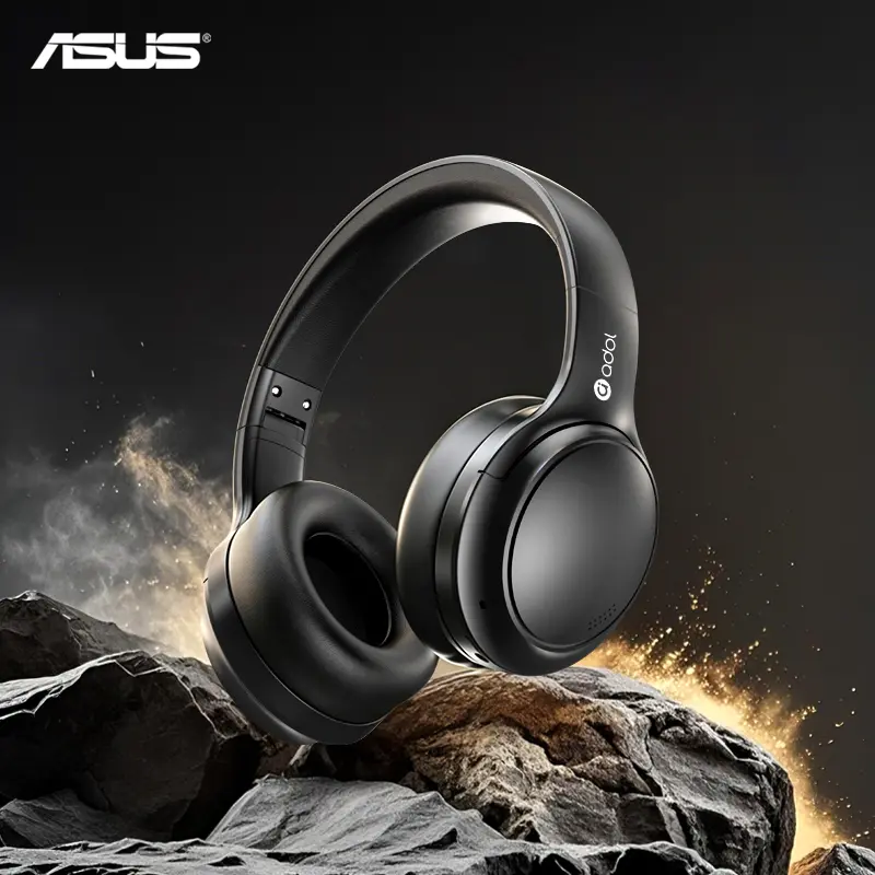 ASUS T75 Active ANC Bluetooth Headphones - Audio Headset with 130H Battery, Deep Bass, Ultra-Comfort, Adjustable Over-Ear Design, Stable Wireless Connection, Noise Cancellation
