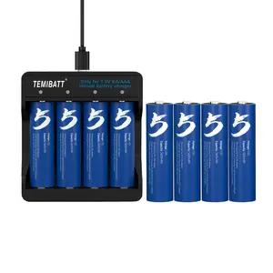 8-Pack Aaa Rechargeable Batteries with Charger, High Capacity Long Lasting Power Supply for Household Electronics & Accessories