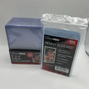Ultra Pro 3X4 Thick 55pt Toploaders 1 Pack of 25 toploaders AND 100 Sleeves