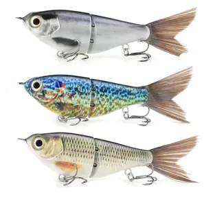 Glide Mini Slow Sinking Big Bass Strong Hooks Fishing Gear Great For Bass Fishing Best Glide Bait On Market, Bass Fishing Lure, Fishing Tackle