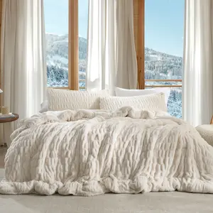 Wrinkle Rolls Chunky Bunny - Coma Inducer Oversized Comforter Set - Cream Sands