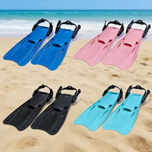 Professional Adjustable Dive Fins, Adult Four Colors Available, Lightweight Tpr Material, Comfortable Open-Toe Design, Unisex