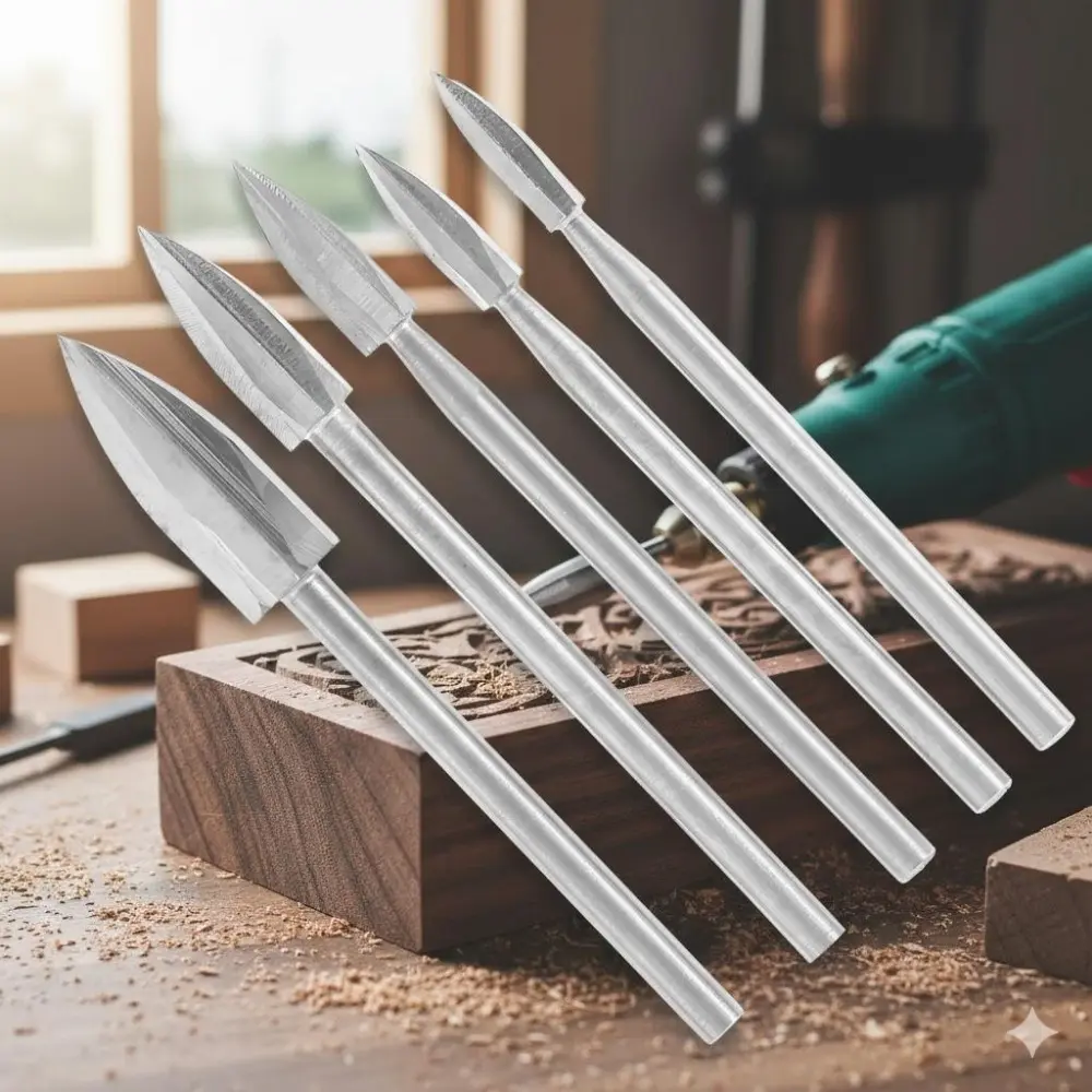 Industrial Carbide Drill Bit Set 6-12mm for Concrete Tile Glass Ceramic, High Hardness Anti-Wear Coating, Non-Slip Handle for Wood Plastic Soft Metal, Multi-Scene Construction, Professional DIY Building Repair Tools