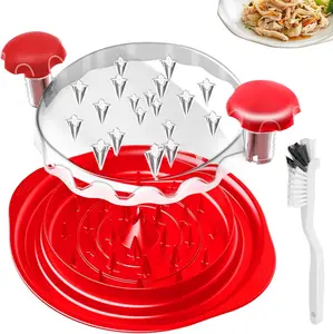 Chicken Shredder Tool Twist -10 Inches Large Meat Shredder Tool with Cleaning Brush, Dishwasher Safe,  Kitchen Utensils