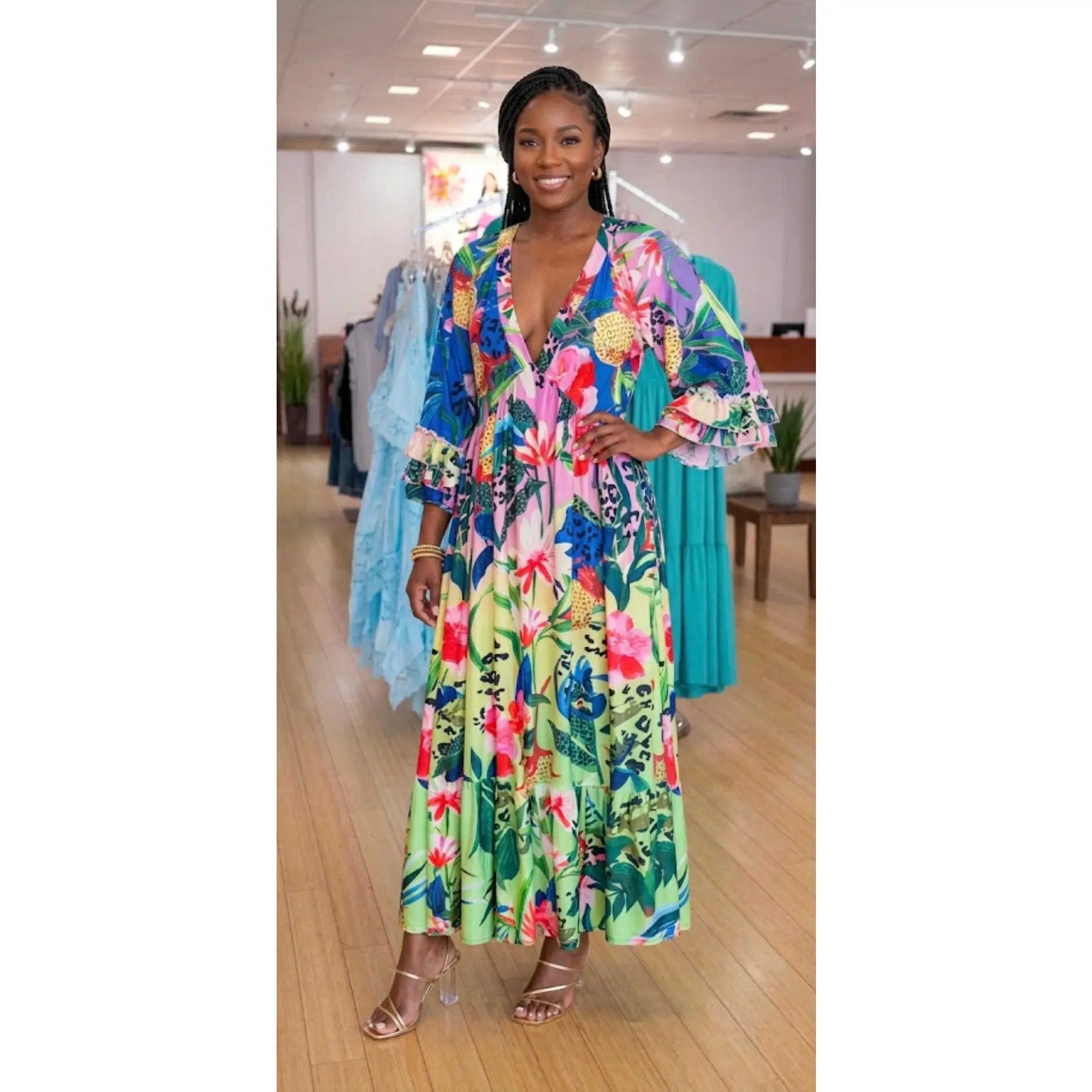 Tropical Oasis Maxi Dress