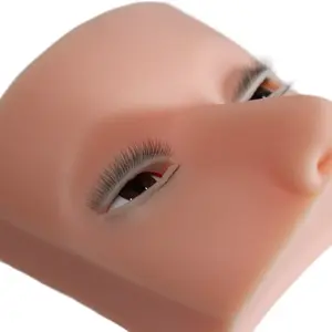 Cosmetic Soft touch 3-Layer Human Lash Mannequin - Lightweight Design for Eyelashes and Makeup Application