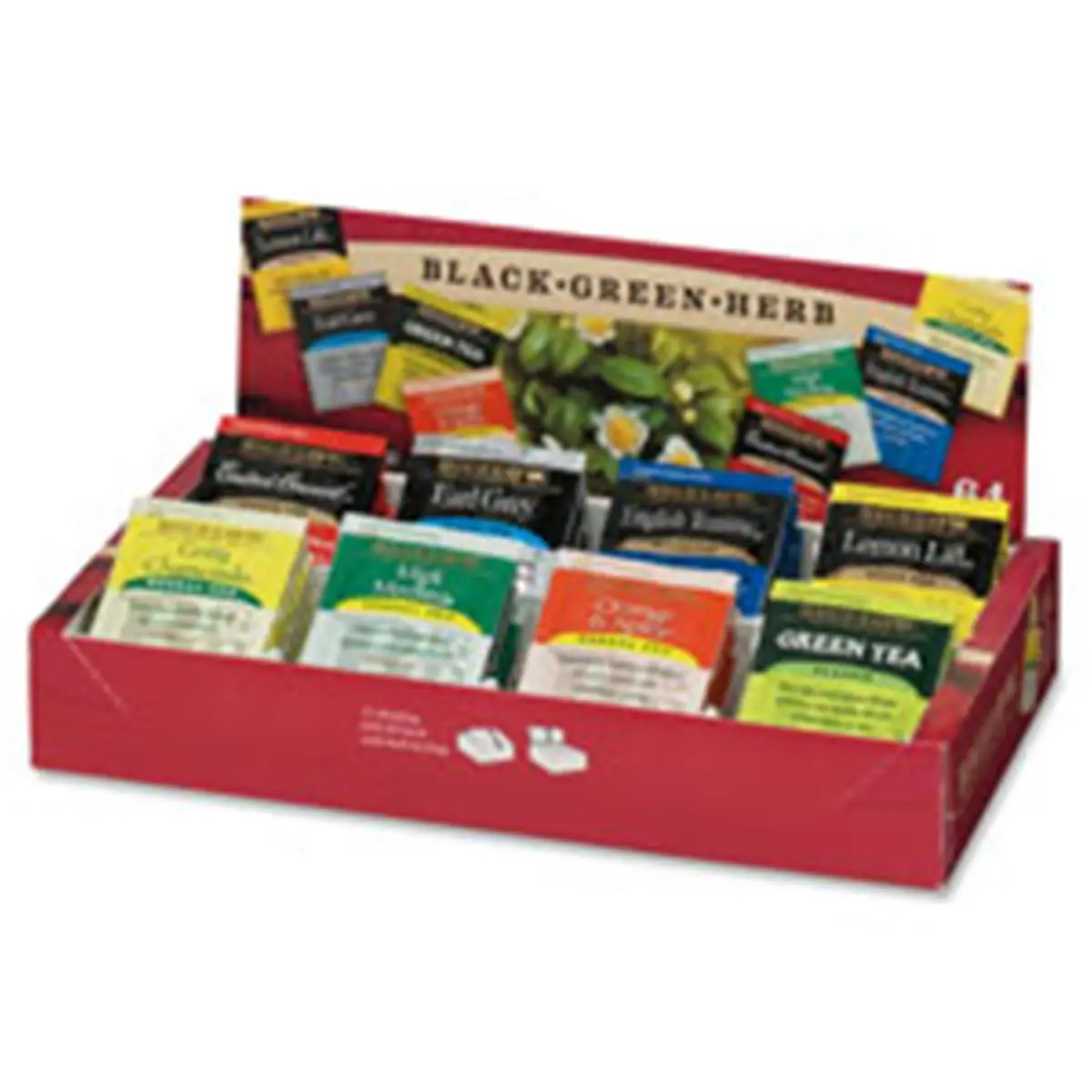 Bigelow Fine & Herb Assortment Herbal Tea Beverage - Mint, Green, Caffeine-Free, Chamomile Herbal Tea Bags for Sports & Outdoor Camping Camp Kitchen Use
