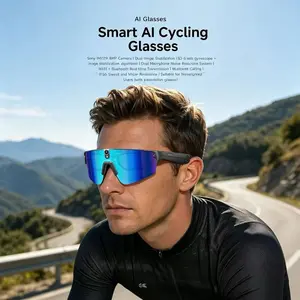 Smart Outdoor Glasses, Wearable Smart Glasses, 8mp Camera, Bluetooth-compatible Call & Music Control, Anti-UV Lenses, OTG Upgrade, APP Control, Ideal for Sports & Travel