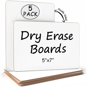 - Small White Board 5 Pack, 5 x 7 Double Sided Dry Erase Boards for Students, Mini Whiteboard Set for , Teachers, Classroom, Homeschool, Handheld Personal White Boards