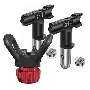 3 Pieces Spray Tips Airless Paint Spray Gun Sprayer Tip Guard Nozzle Seat Replacement, Durable & Easy Install