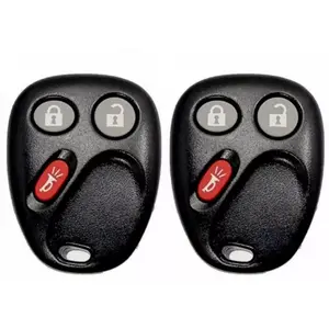 Set of Two 3 Button Keyless Entry Replacement for GM- Cadillac Escalade, Chevrolet Silverado/Avalanche/Suburban/Tahoe, GMC Sierra/Yukon, Pontiac Torrent, Saturn Vue, H2 2003-2007 FCC ID: LHJ011