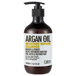 Cab's Argan Oil Shampoo Restorative & Volumizing for Women and Men, Best Gift for Damaged, Dry, Color-treated or Frizzy Hair, Paraben Free 16.9 fl oz