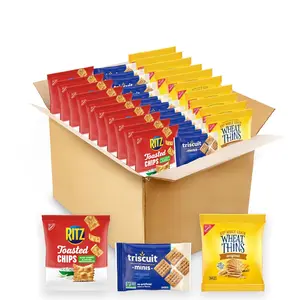 Cracker Variety, RITZ Toasted Chips, Wheat Thins Snacks Whole Grain Wheat Crackers and Triscuit Minis Whole Grain Wheat Vegan Crackers, 40 Snack Packs