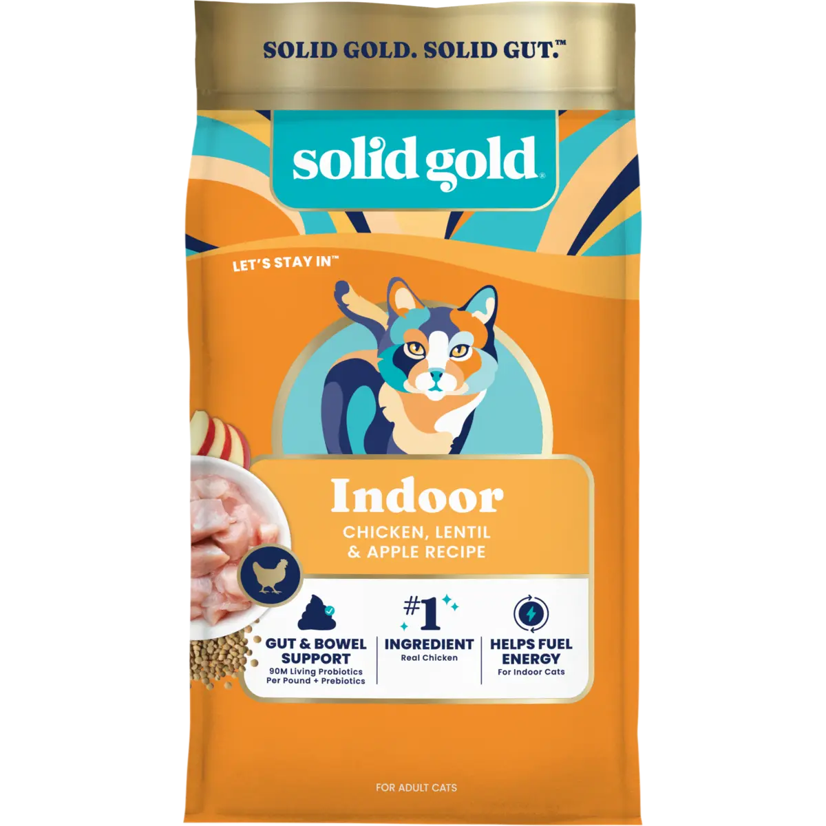 Solid Gold Let’s Stay In™ Chicken Dry Food for Indoor Cats