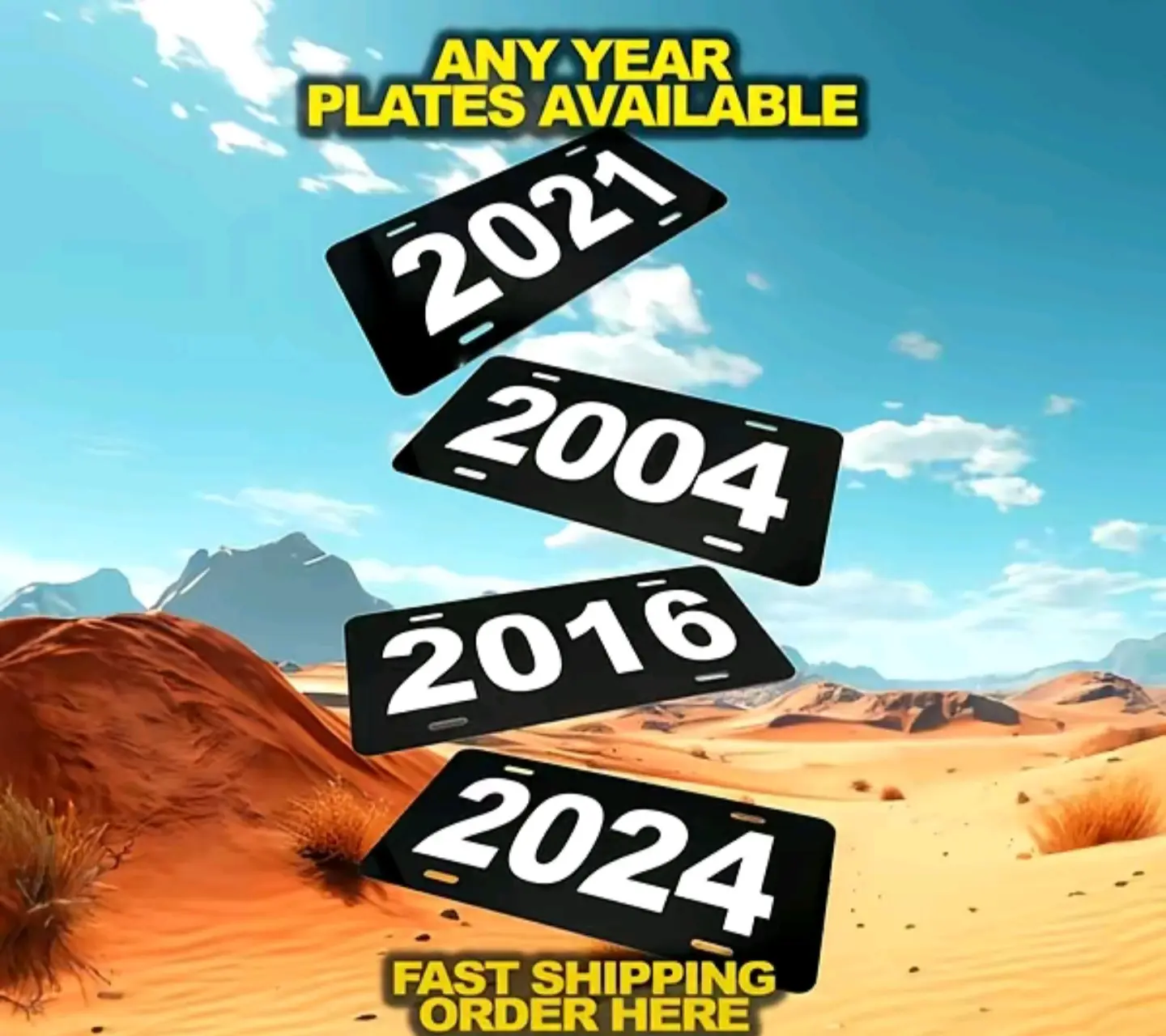 Custom Year Cover Plate - Customizable Design, Compatible with Various Products, High-Quality Finish license