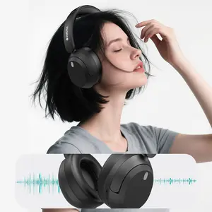 【Live】T30, Premium Music Headphones, Hybrid ANC Bluetooth Headphones, Over Ear Headset with Mic, 60H Playtime, 3D Music Modes, Deep Bass, Foldable & Lightweight Design, Memory Foam Ear Cups–Noise Cancelling Headphones for Travel, Work,Home,Christmas Gift