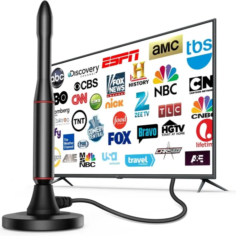 2026 New Patent Technology Dtmb Ultra HD Digital TV Antenna, Bullet Head Design, Rocket Shape, Metal Pole, Magnetic, Home Choice, Bestseller