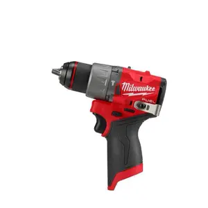 Milwaukee M12 FUEL 12V Lithium-Ion Brushless Cordless 1/2 in Hammer Drill with Red and Black Design