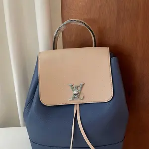 Pre-owned Louis Vuitton leather Backpacks blue calfskin backpack