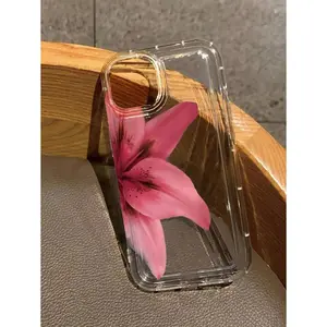 Flower Summer Red Lily Clear Case Compatible With IPhone 16/11/12/13/14/15/15pro/15 Plus/15 Promax/7plus/8plus/X/Xs Max/Xr/11pro/12pro/13pro/14pro/12mini/13mini/11promax/12promax/13promax/14promax/14plus/6/6s/6plus/7/8/16Pro/16plus/16promax/Se