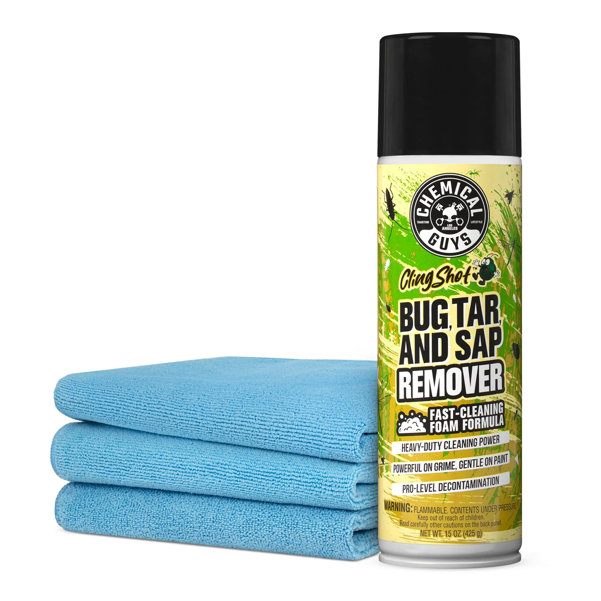 Chemical Guys Bug, Tar, and Sap Removal Car Care Set - Automotive Paint Care Cleaning Agent, Detailing Supplies, Car Accessories for Vehicle Maintenance