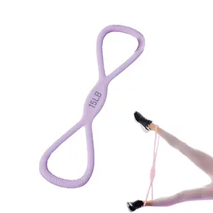Silicone Figure 8 Resistance Bands for Full-Body Workouts – 15 LB Suitable for Shoulder, Back, and Arm Exercises