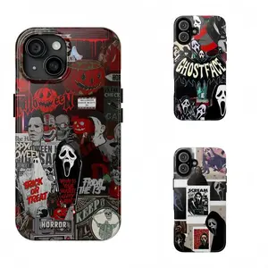 Classic Horror Movie Collage Phone Case | Retro Spooky Themed Phone Case Premium Matte Texture, Protection, Shockproof, Anti-Drop, Anti-Fingerprint For IPhone 17-12, Pro Max, Pro Plus, and Samsung S25-22 Protection Safety