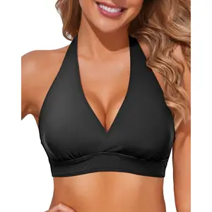 Tempt Me Women Halter Bikini Top Push Up Swimsuit Top Only