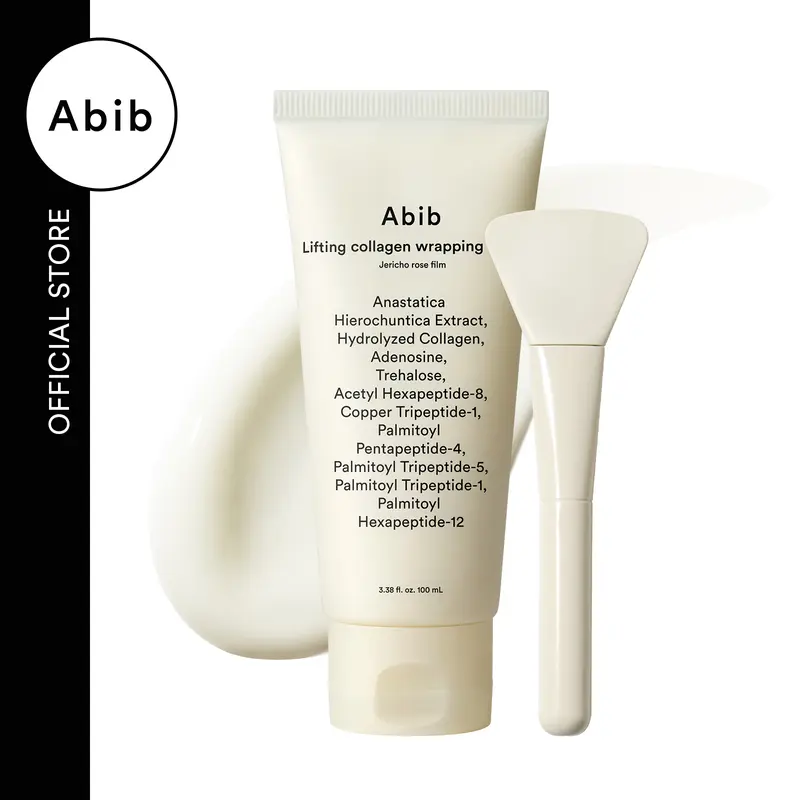 [Abib Official] Collagen Lifting Face Mask Sheet - Jericho Rose Wrapping Mask, Bioactive Ingredient Skincare with Butylene Glycol, Adenosine, Hydrolyzed Collagen for Deep Hydration, Pore Refining, Skin Repair, Radiant Dehydrated Skin Solutions