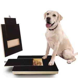 Pet Nail Grinding Scratch Board Toy with Hidden Snack Drawer, Durable Self Grooming Dog Nail Trimmer Pad, Interactive Stress Relief Scratch Board for Cats & Dogs Indoor Training Supplies