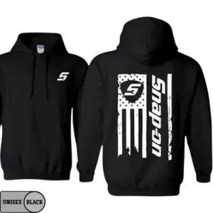 Snap-on Patriot Hoodie – Bold American Flag Graphic, Tool-Inspired Design for Mechanics &amp;           Tradesmen, USA-Made &amp;           Printed Apparel, Men's Long Sleeve Casual