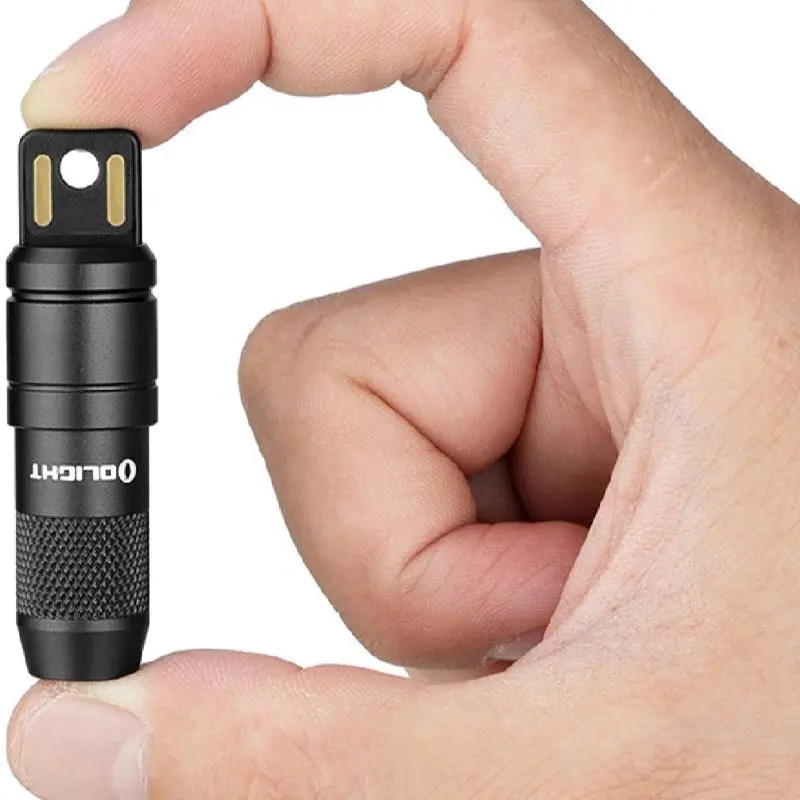 Olight iMini 2 Handheld LED Flashlight - Black Anodized Finish, 50 Lumens White LED, Compact Durable Pocket Flashlight for Home Improvement Professionals, Adults, Office, Home & Work Ready, Compact Size Slips Into Your Bag