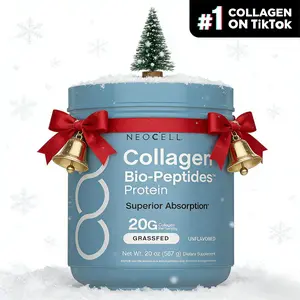 NeoCell Collagen Bio-Peptides Powder 20oz - Grassfed Protein Supplement - Advanced with 18 Essential Amino Acids