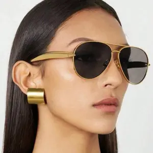 2026 New Arrival Retro Frog Sunglasses – Double Bridge Metal Legs Polarized UV Protection, Unisex Lightweight Adjustable Rounded Cat Eye Shades for Summer Outdoor