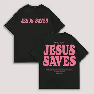 Jesus Saves Unisex Washed T-Shirt, Jesus Tee, Jesus Tshirt