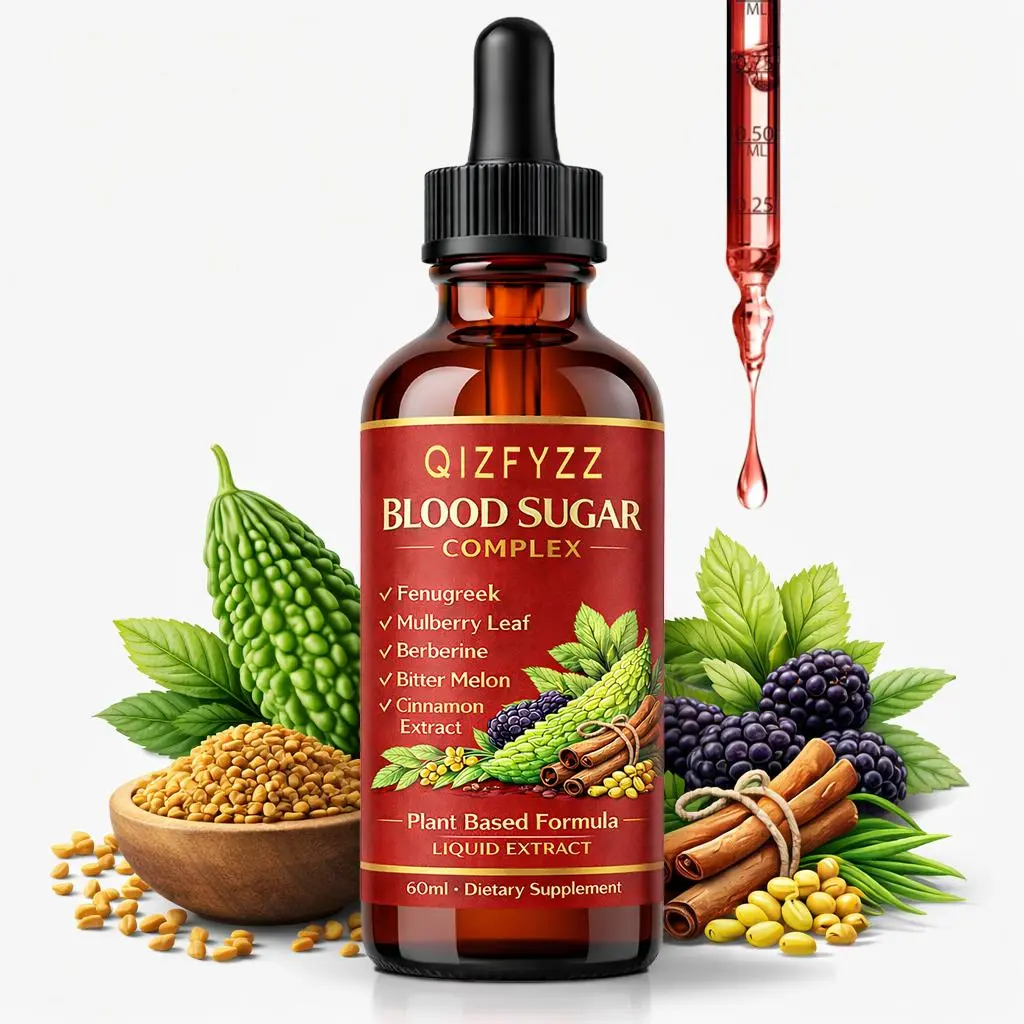 Natural Edible Liquid Herbal Remedy Dietary Drops - Berberine, Bitter Melon, Cinnamon Multi-Ingredient Daily Wellness Drop, 60ml Prop 65 Safe Antioxidant Rich Supplement for Glucose Control, Cinnamon Support, Blood Sugar Regulation
