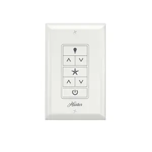 Universal Ceiling Fan Wall Control Switch -  & Casablanca Fan Light Switch, Controls Speed & Light, Full Range Light Dimmer, Indoor Use - 99815, White